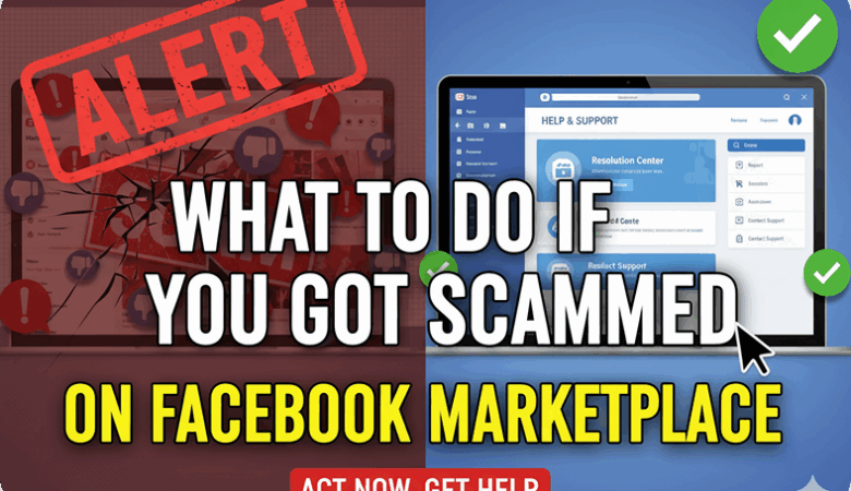 What to do if scammed Facebook…